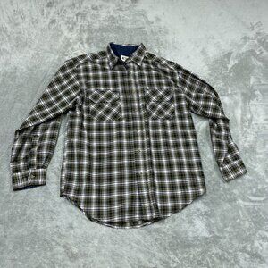 Northwest Territory Mens Medium Plaid Shirt Acrylic Nylon Western Style a0955